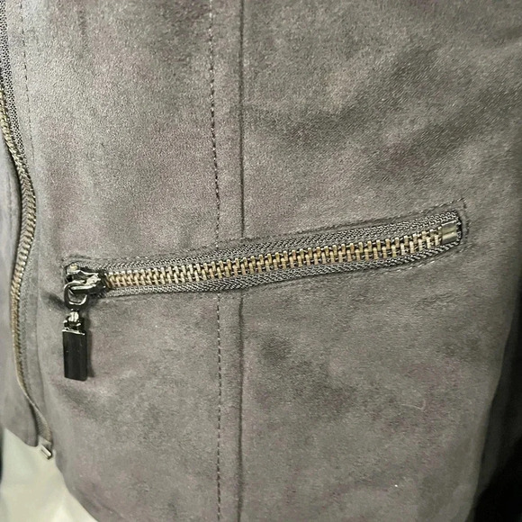 Alfani Black Leather Jacket - Picture 3 of 11